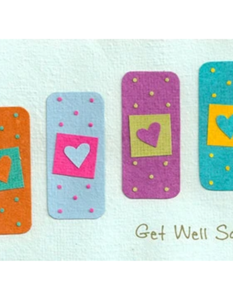 Good Paper Get Well Bandages Sympathy Card