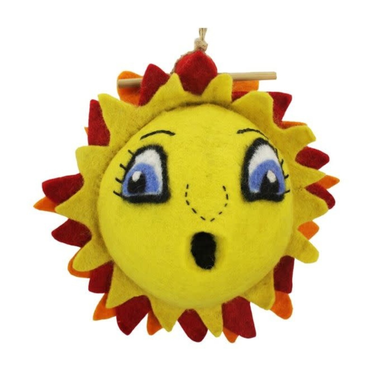 DZI Handmade Sunshine Wool Felt Birdhouse
