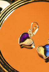 Silver Tree Designs Butterfly Wing Heart Earrings Assorted