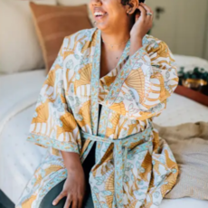 Ten Thousand Villages Rest & Relaxation Cotton Bathrobe