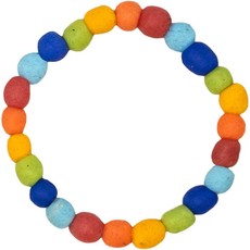 Global Mamas Recycled Glass Pearls Bracelet: Rainbow