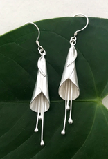 Women's Peace Collection Calla Lily Sterling Silver Earrings