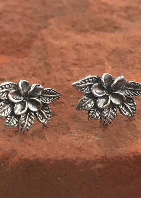 Women's Peace Collection Petite Flower Sterling Stud Earrings