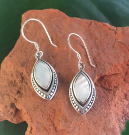 Women's Peace Collection Translucent Mother of Pearl Sterling Earrings