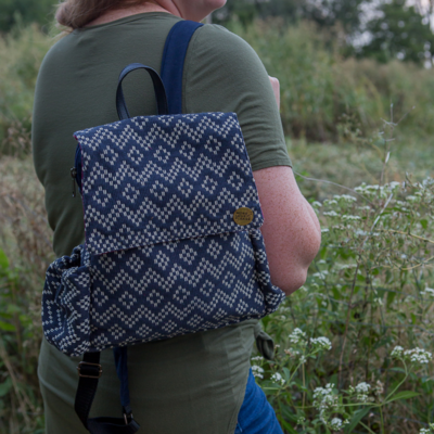 Fair Anita Journeyer Geometric Cotton Backpack