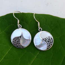 Women's Peace Collection Saja Mother of Pearl Sterling Earrings