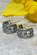 Women's Peace Collection Petite Fleur Sterling Silver Earrings
