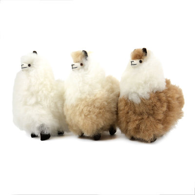 Minga Imports Huacaya Alpaca 7" Stuffed Animal