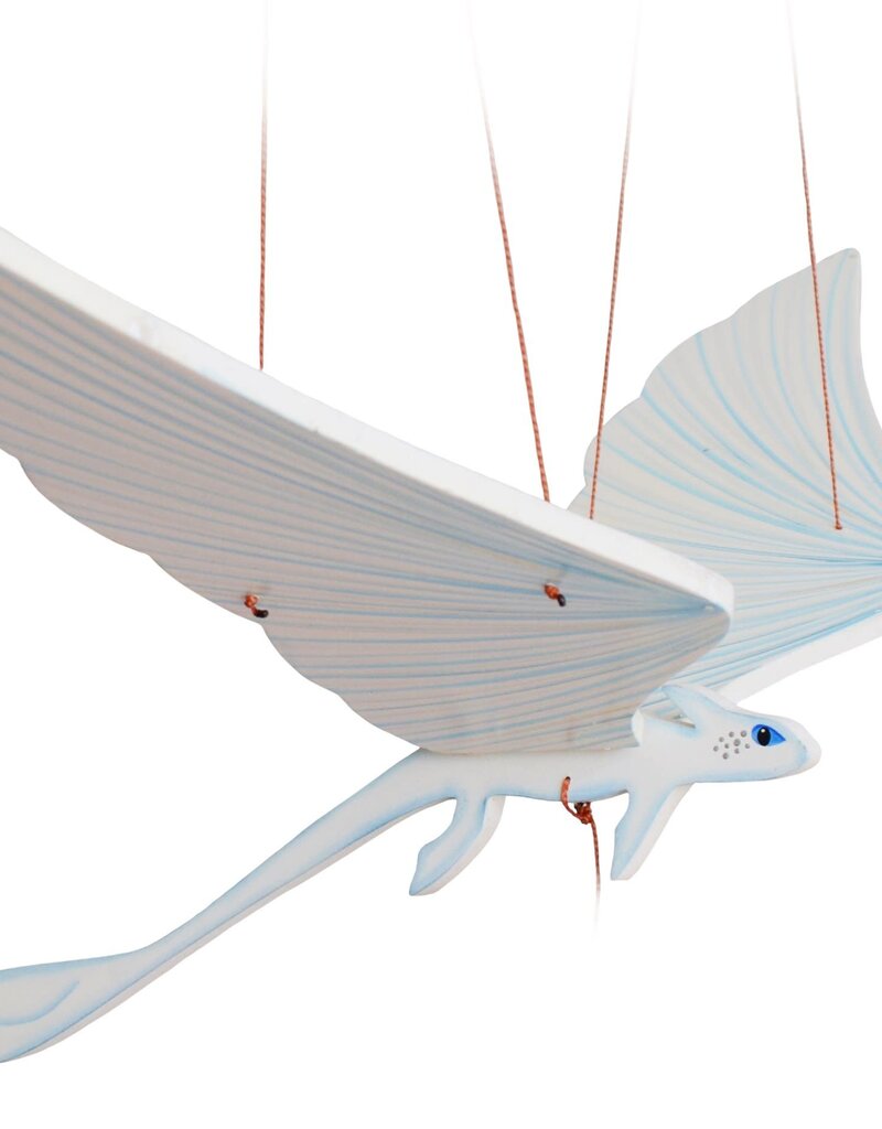 Tulia's Artisan Gallery Flying Mobile: White Dragon