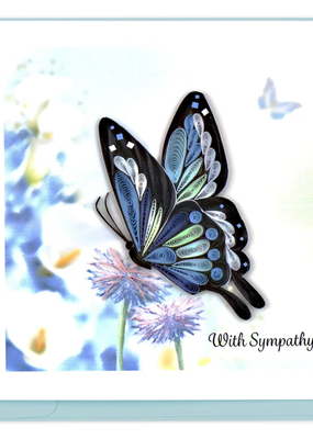 Quilling Card Sympathy Butterfly Quilled Card