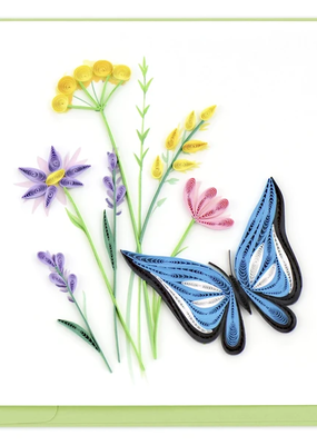 Quilling Card Wildflower & Butterfly Quilled Card