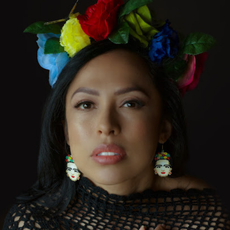 Tulia's Artisan Gallery Frida Kahlo Glass Bead Earrings