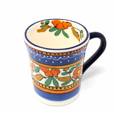 Global Crafts Flared Orange Flower Mug