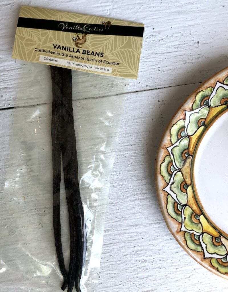 Amazonia Vanilla Organic Whole Gourmet Vanilla Bean 3pk