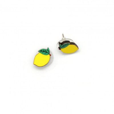 Dunitz & Co Fruit Stud Earrings: Lemon