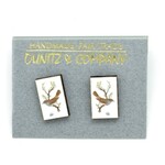 Dunitz & Co Vintage Stud Earrings: Bird & Egg