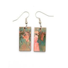 Dunitz & Co Art Dangle Earrings: Moulin Rouge