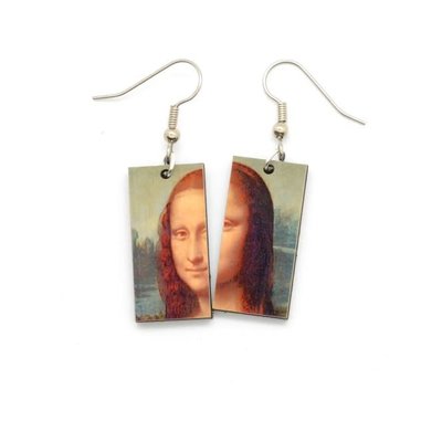 Dunitz & Co Art Dangle Earrings: Mona Lisa