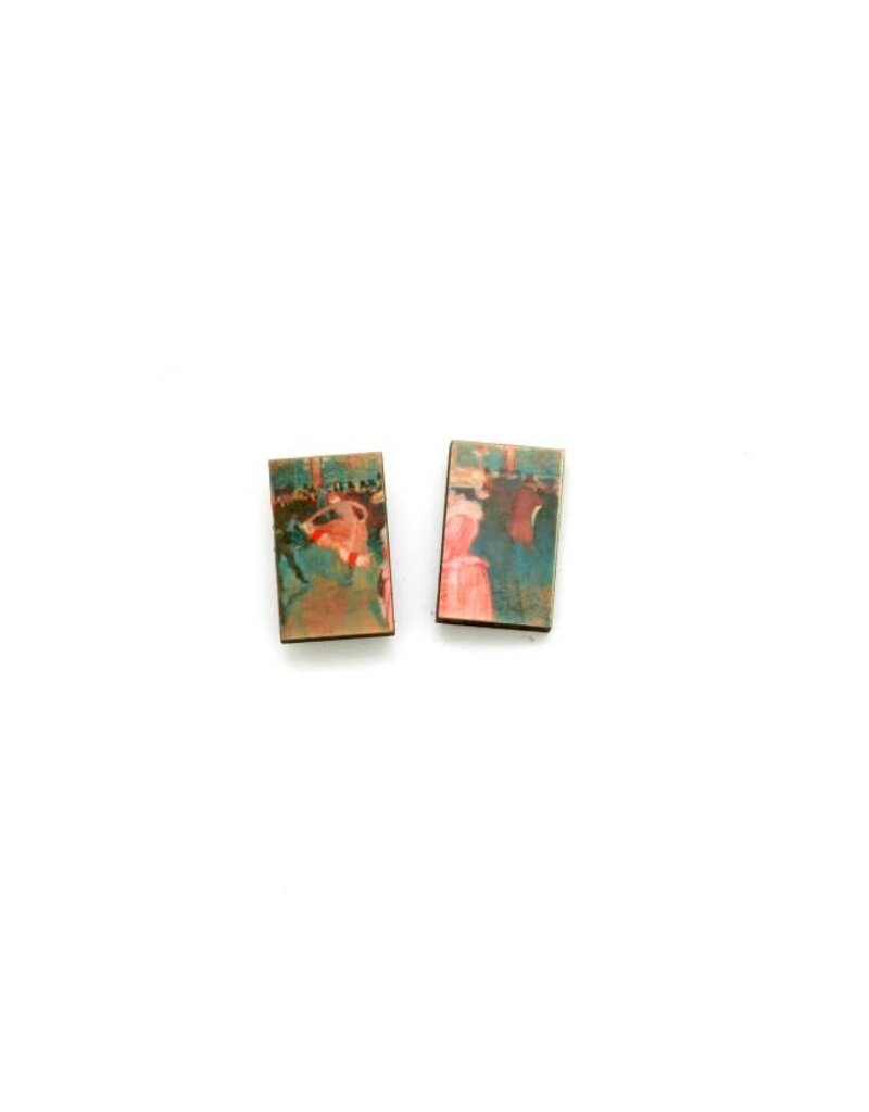 Dunitz & Co Art Stud Earrings: Moulin Rouge