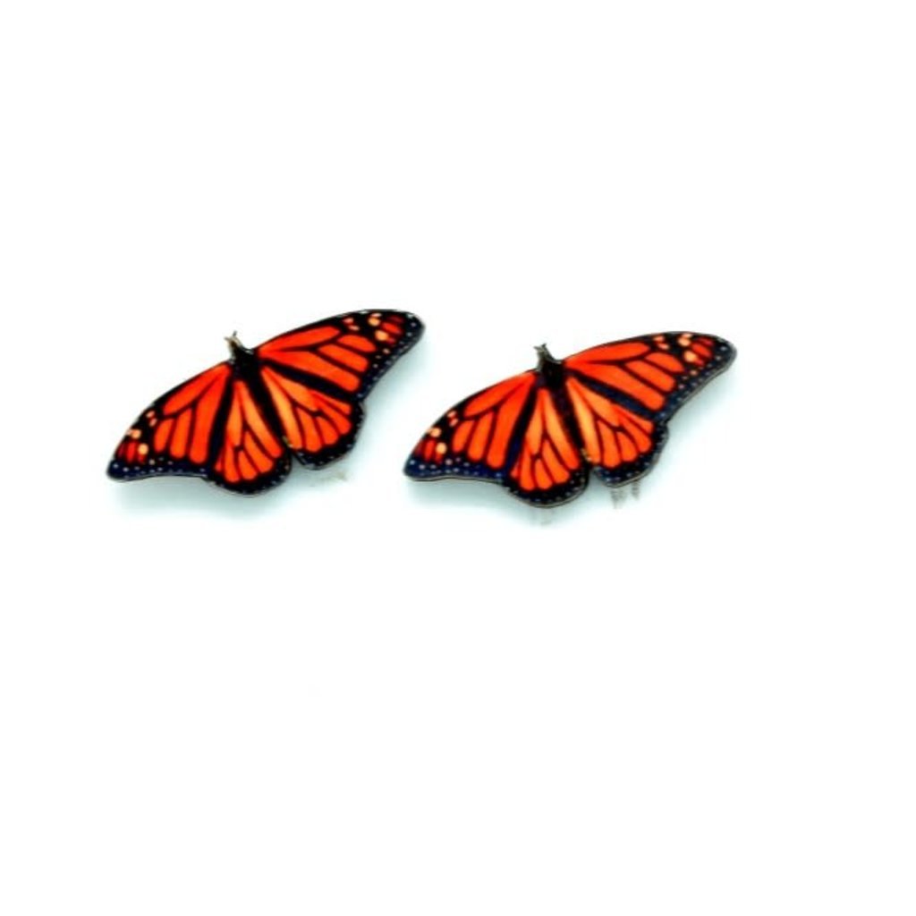 Dunitz & Co Butterfly Stud Earrings: Monarch
