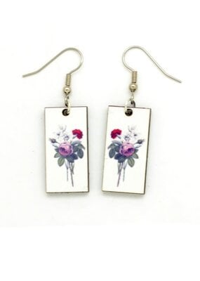 Dunitz & Co Botanical Dangle Earrings: Carnation