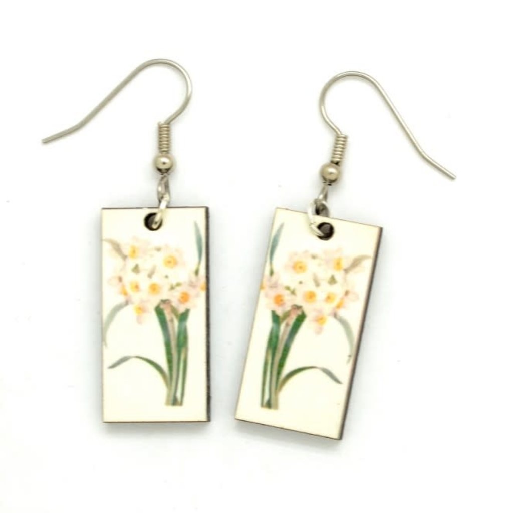 Dunitz & Co Botanical Dangle Earrings: Daffodil