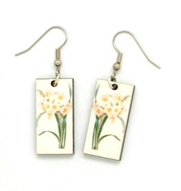 Dunitz & Co Botanical Dangle Earrings: Daffodil