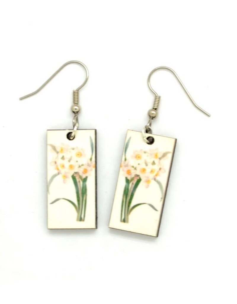 Dunitz & Co Botanical Dangle Earrings: Daffodil