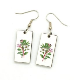 Dunitz & Co Botanical Earrings: White Bouquet