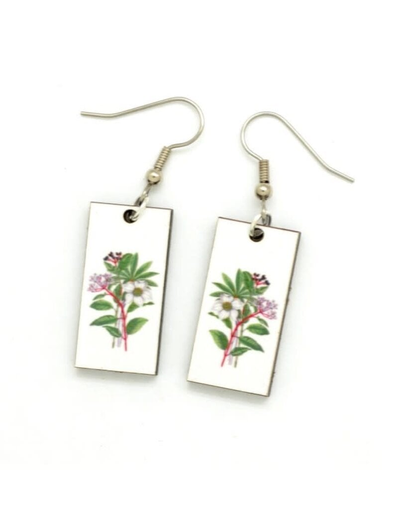 Dunitz & Co Botanical Earrings: White Bouquet