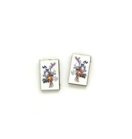 Dunitz & Co Botanical Stud Earrings: Hyacinth