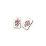 Dunitz & Co Botanical Stud Earrings: Purple Orchid