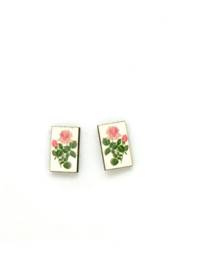 Dunitz & Co Botanical Stud Earrings: Rose Bud