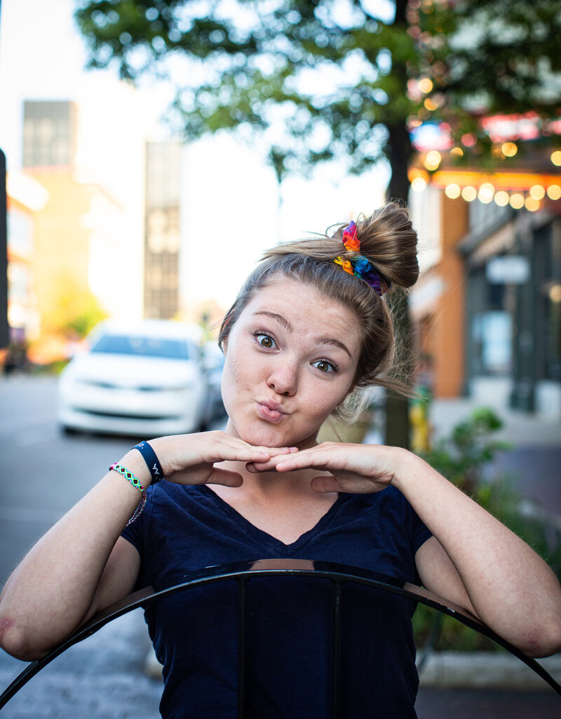 Lucia's Imports Rainbow Hair Scrunchie