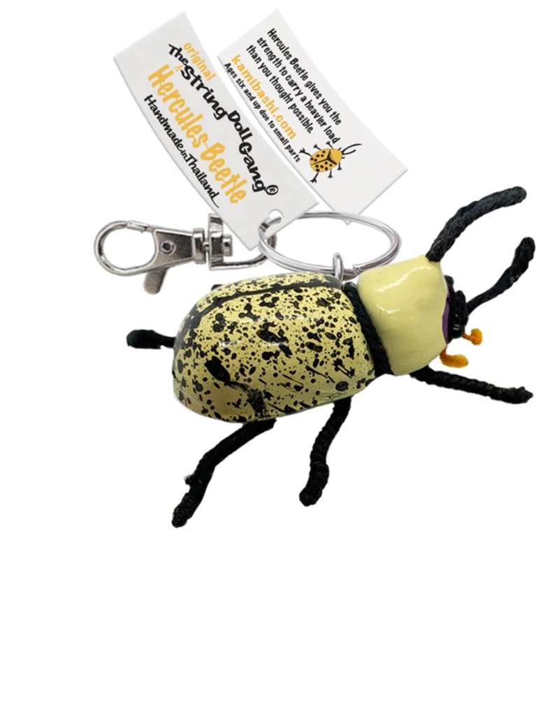 Kamibashi Hercules Beetle String Doll Keychain