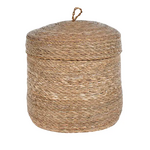 Ten Thousand Villages Stitched Holga Lidded Basket 15"