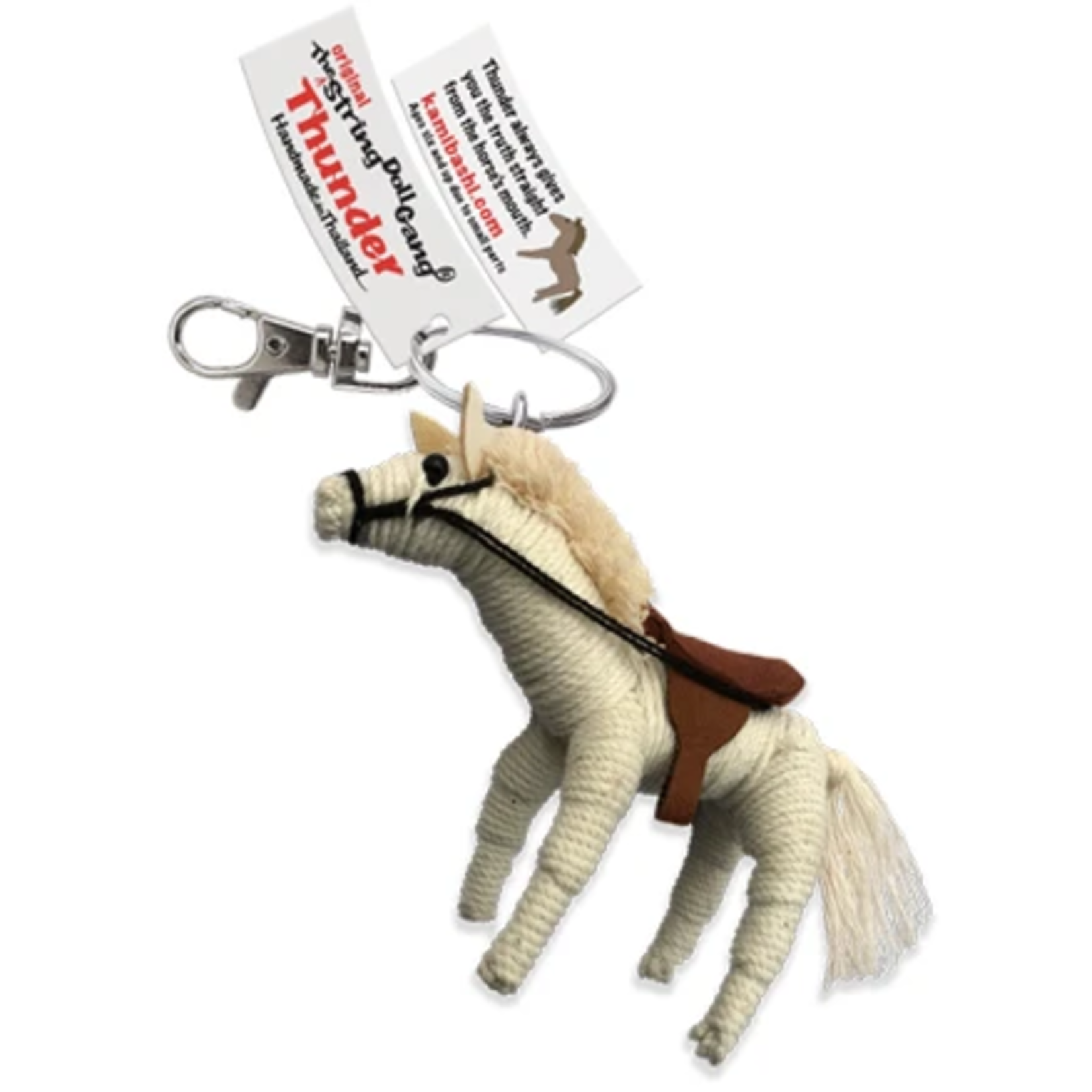 Kamibashi Thunder Horse String Doll Keychain