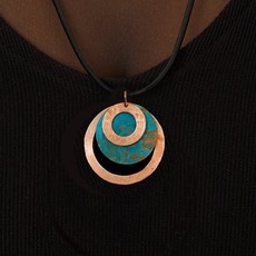 Swahili Imports Viridian Orbit Copper Necklace