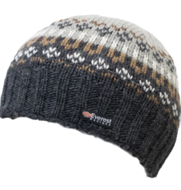 Everest Designs Brooklyn  Fleece Lined Wool Natural  Beanie Hat