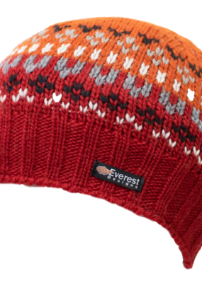 Everest Designs Brooklyn  Fleece Lined Wool Rust  Beanie Hat