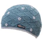 Everest Designs Dolma Fleece Lined Wool Blue Beanie Hat