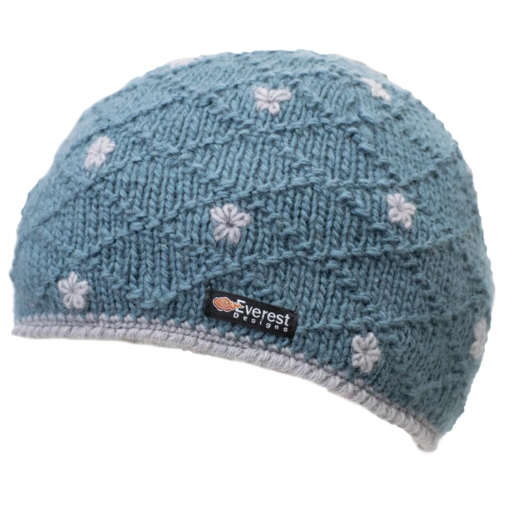 Everest Designs Dolma Fleece Lined Wool Blue Beanie Hat