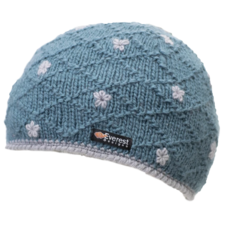 Everest Designs Dolma Fleece Lined Wool Blue Beanie Hat