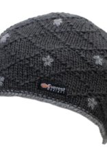 Everest Designs Dolma Fleece Lined Wool Charcoal Beanie Hat