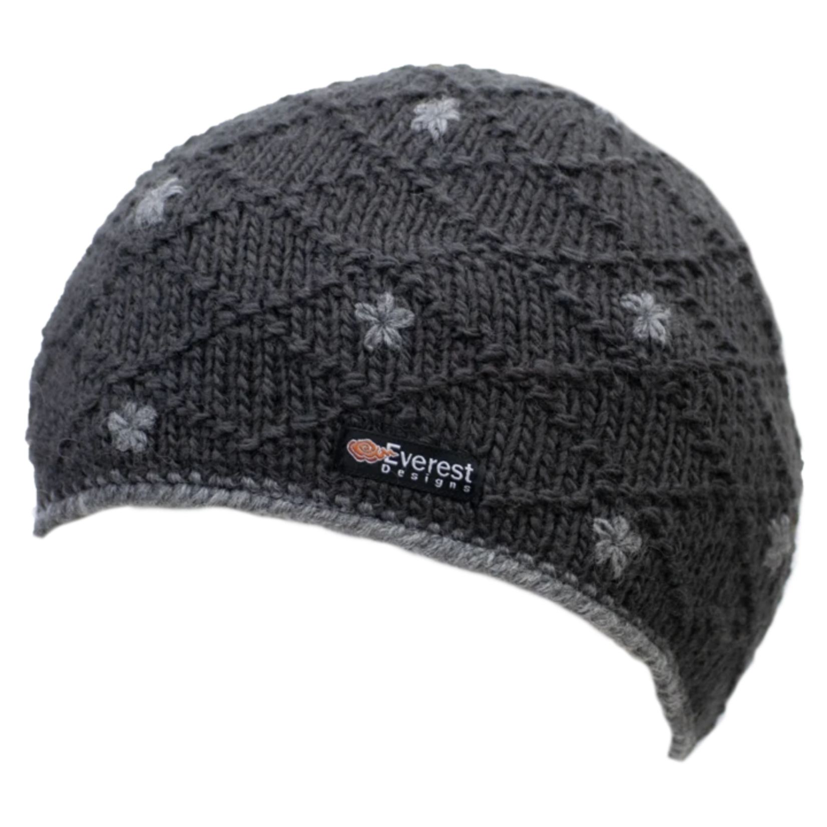 Everest Designs Dolma Fleece Lined Wool Charcoal Beanie Hat