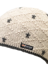 Everest Designs Dolma Fleece Lined Wool Ivory Beanie Hat