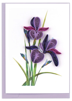 Quilling Card Iris Quilled Gift Enclosure Card