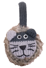 Everest Designs Faux Fur Lined Wool Animal Earmuff: Lion