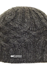 Everest Designs Niroj Fleece Lined Wool Charcoal Beanie Hat