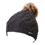 Everest Designs Priya Fleece Lined Wool Charcoal Beanie Hat
